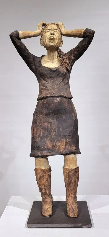 Skulptur Frustration av Annika Rehn
