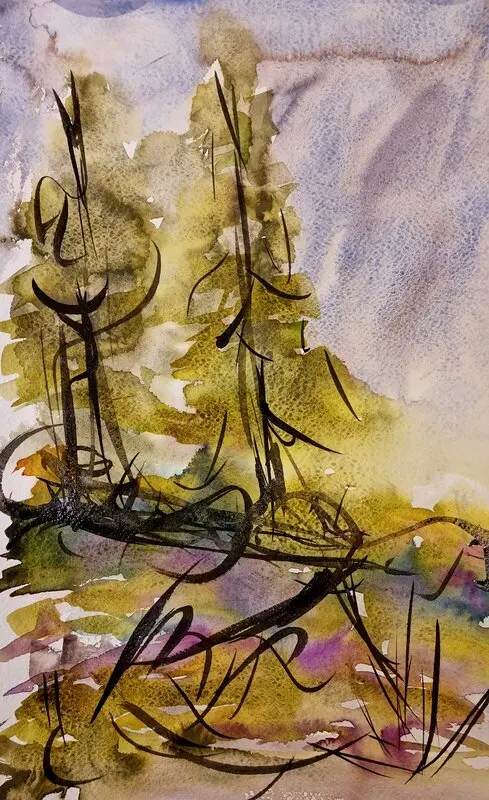 Akvarell av Åsa Edlund