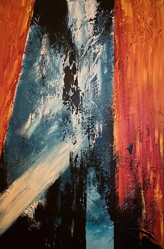 Akrylmålning Pompeji av Nicklas Kristiansen