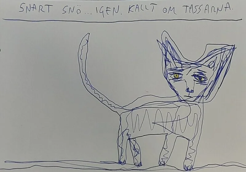 Snart snö...igen. kallt om tassarna. av Mikael Jonsson