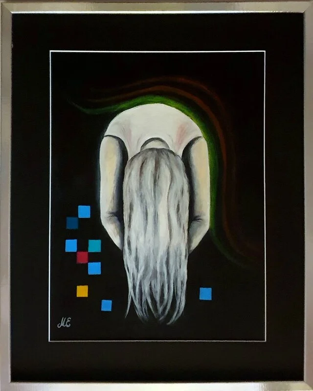 Akrylmålning Fold av Malin Eklund