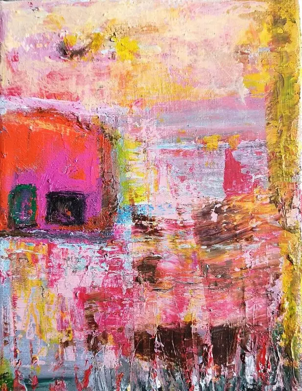 Akrylmålning Hem av Marta Monguillot