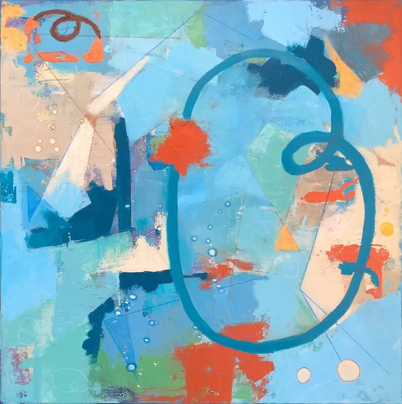 Akrylmålning Gone Sailing av Mona Achs Söderblom