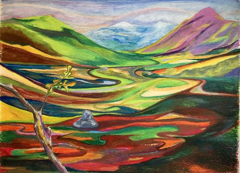 Fjällandskap 4 av Mikael Wahlström