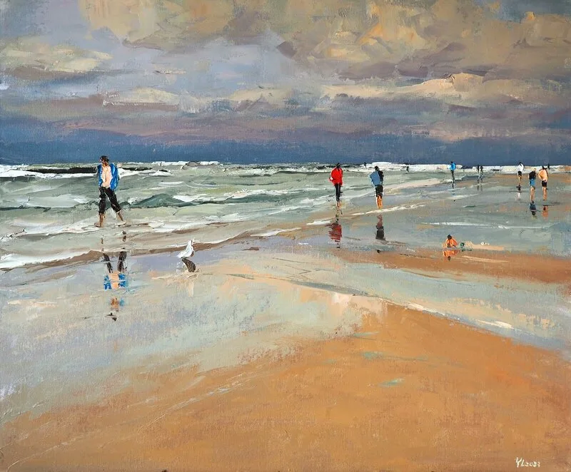 Oljemålning Seascape av Yuanyuan Liu