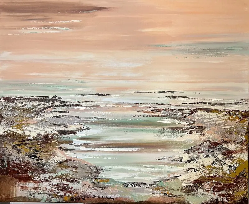 Akrylmålning Early Morning Breeze av Anne-lee Andersson