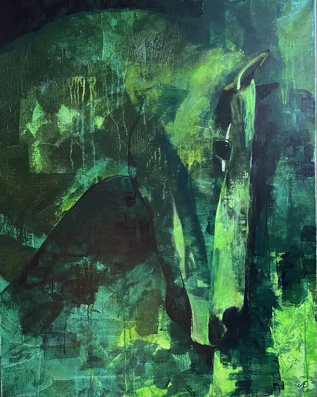 Akrylmålning Dreaming of you av Anna Eriksson