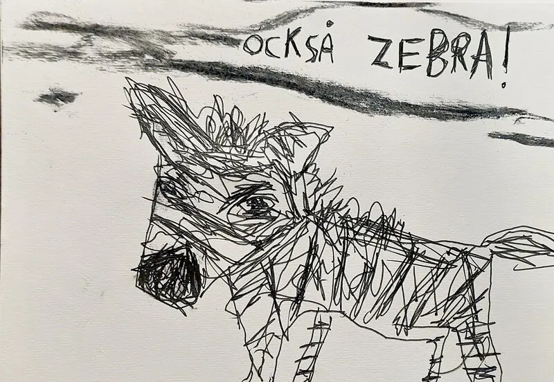Också zebra! av Mikael Jonsson
