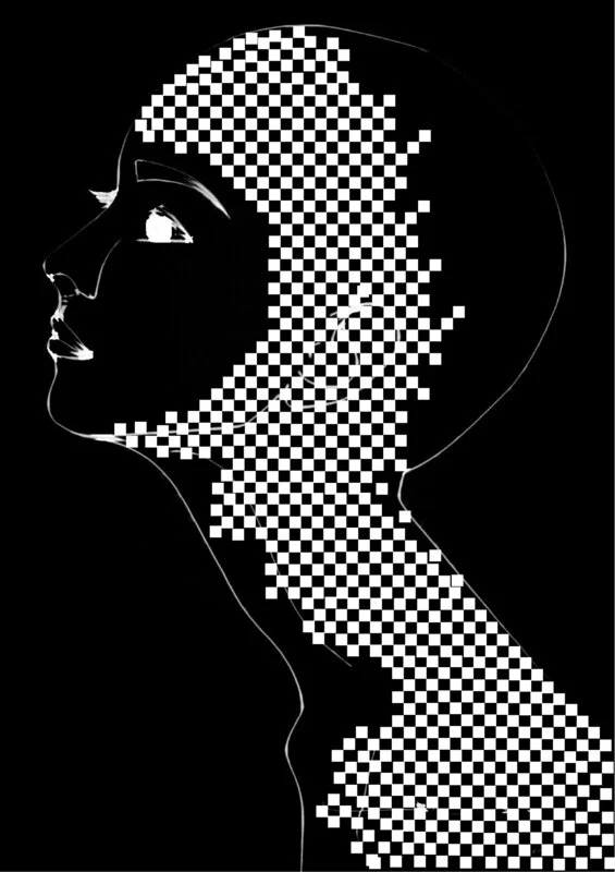 Mosaik Flicka av Ahmed Köksal Güven