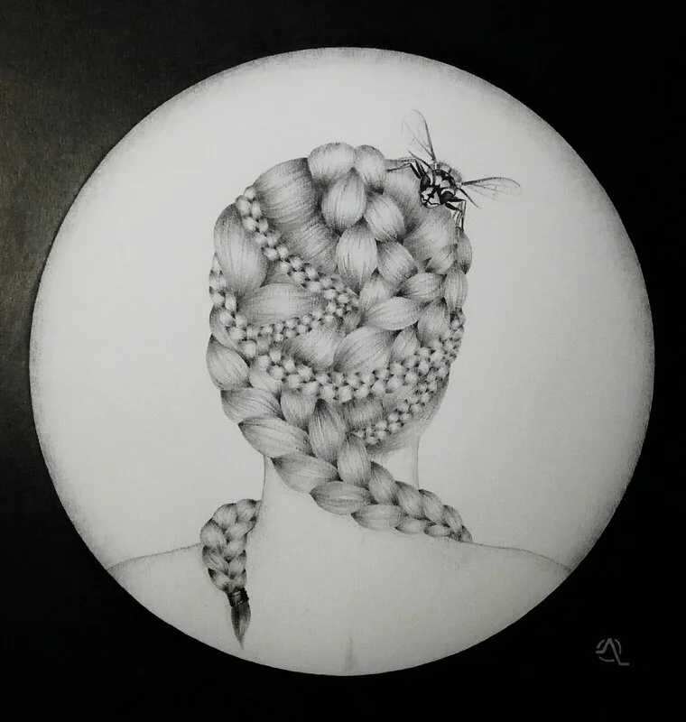 Håruppsättning med geting av Åsa Ekman