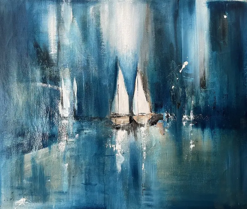 Akrylmålning av Linda Lundin