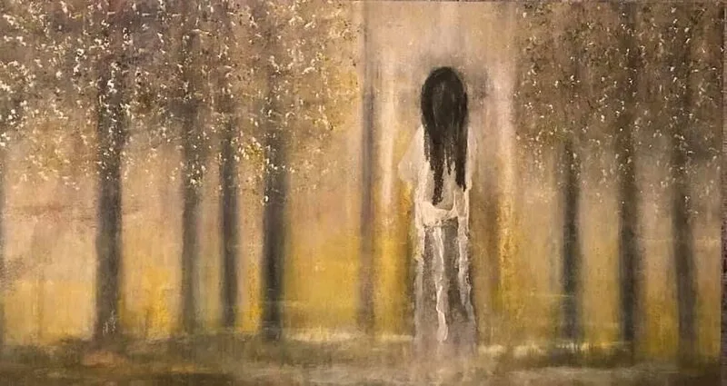 Akrylmålning Peace of mind in silence av Marilyn Miller