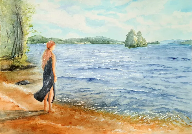 Akvarell En evighet av Susanne Persdotter