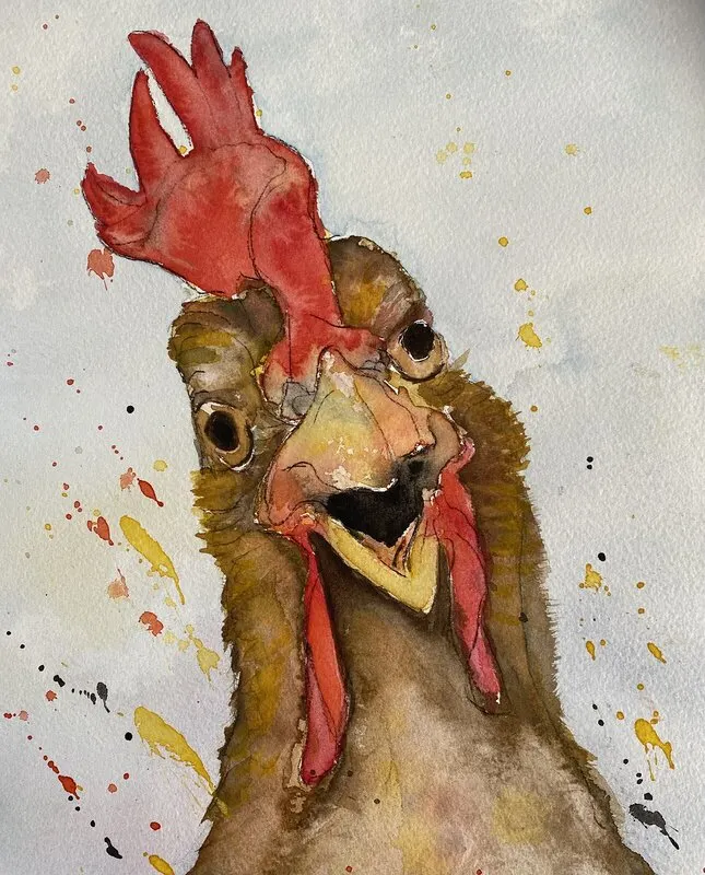 Akvarell Mer ägg av Lena Maison