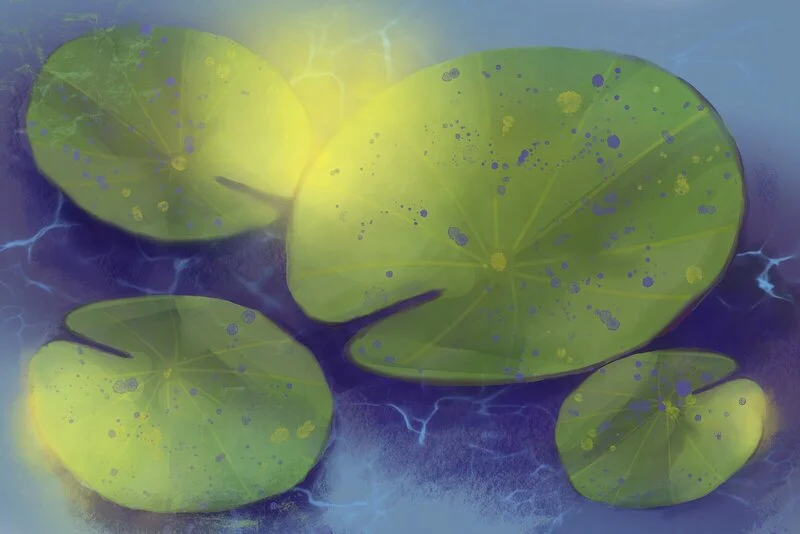 Lotus blad av Lilian Jansson