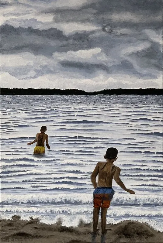 Akrylmålning Summerdreams av Johanna Mångelin