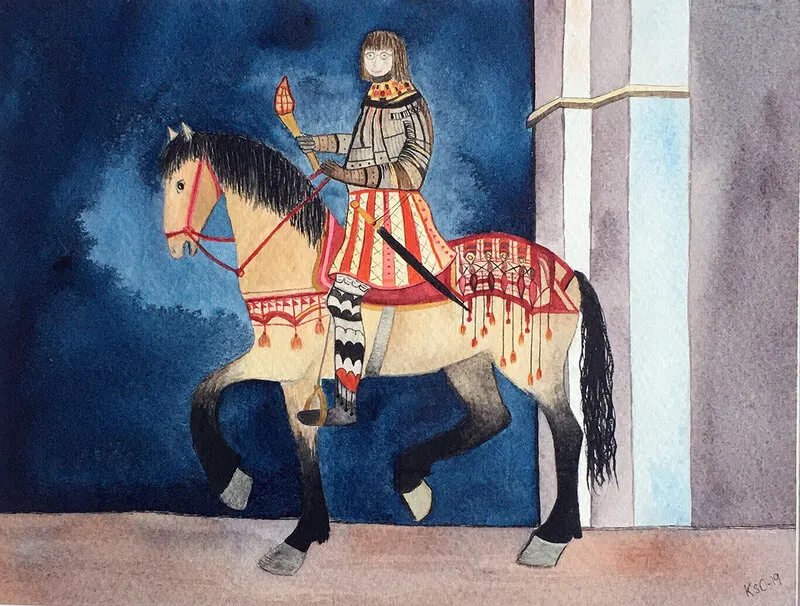 Akvarell Mot nya mål av Katarina Schoerner Carr