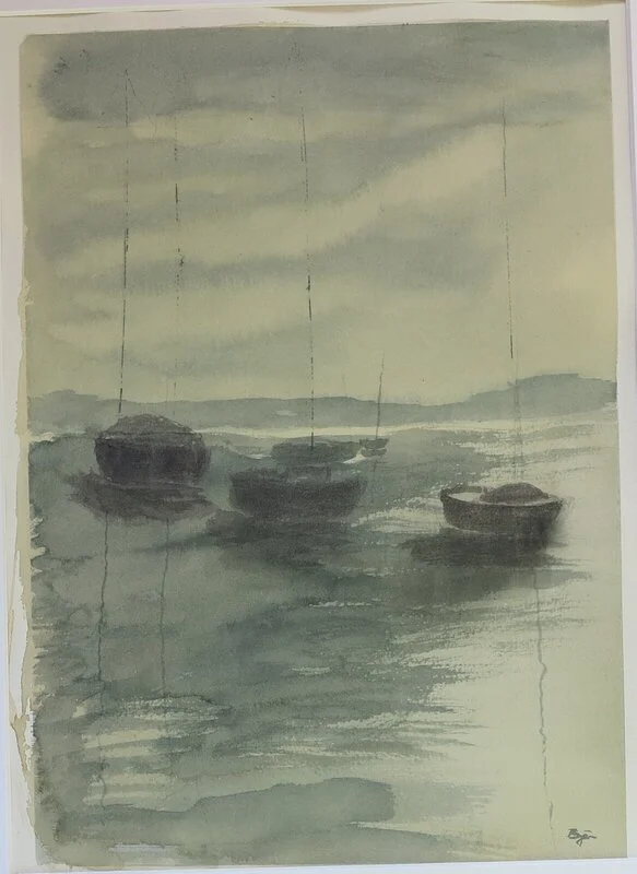 Akvarell På svaj av Björn Persson