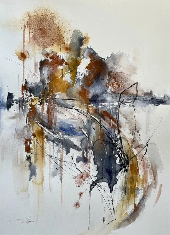 Akvarell Shadow of doubt av Dana Ingesson