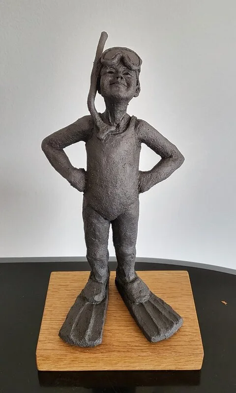 Skulptur Badlycka (Bath happiness) av Annika Rehn