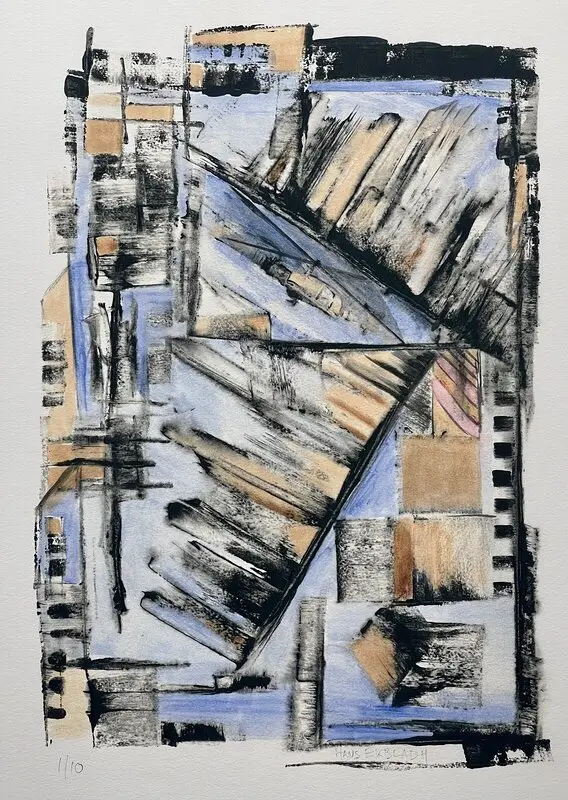 Akrylmålning Skyline av Hans Ekbladh