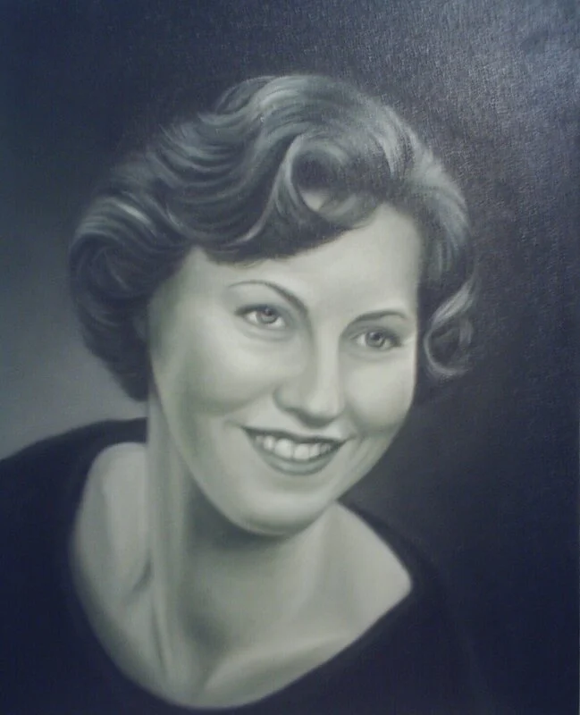 Oljemålning Den yngre Barbro av Eline Viana Menezes Bragd