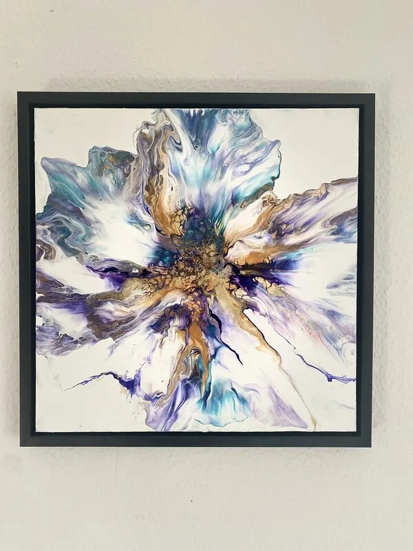 Akrylmålning Vår blomma av Anette Johansson