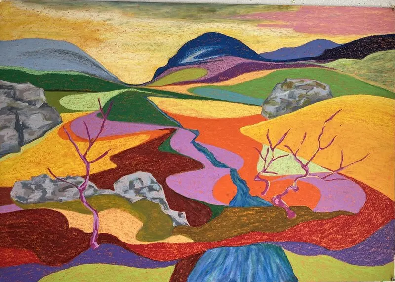 Fjällandskap 9 av Mikael Wahlström