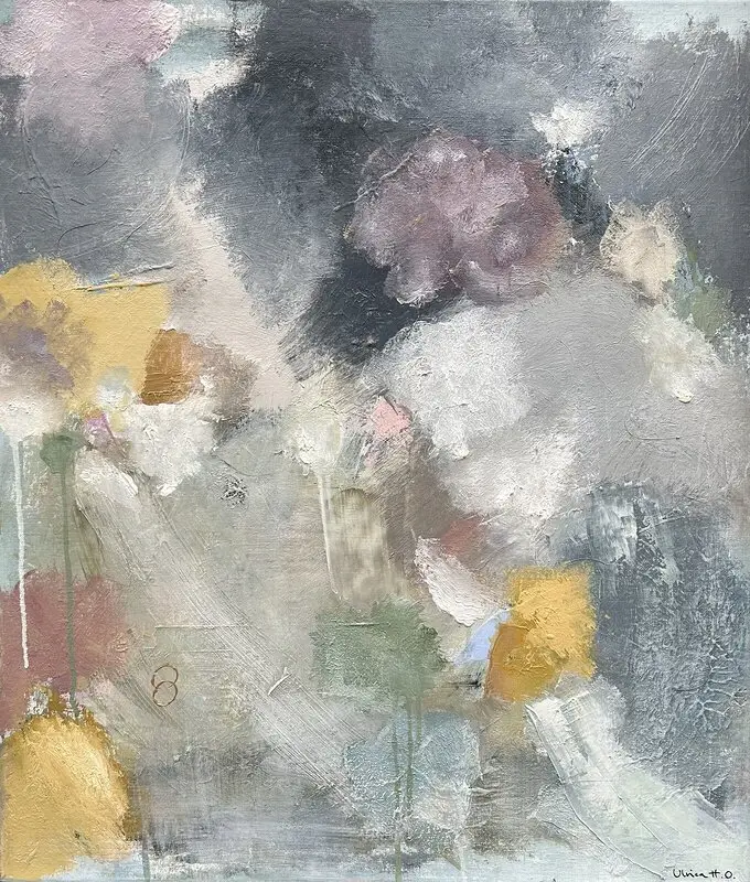 Akrylmålning Det är nu av Ulrica Halling Olsson_art Stockholm