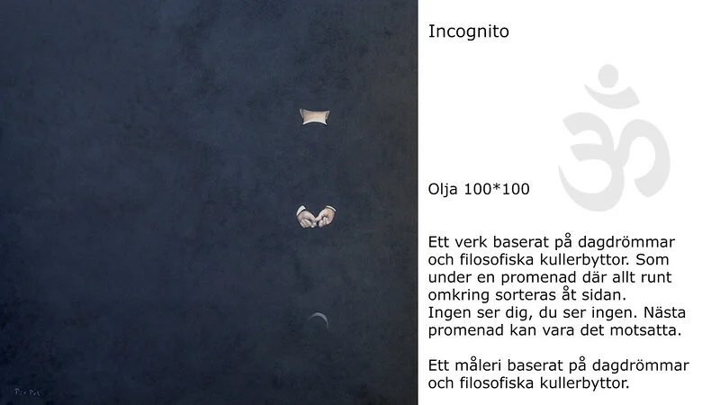 Oljemålning Incognito av Niklas ”Pix” Bodin