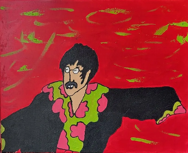 Oljemålning John av Robin Funck