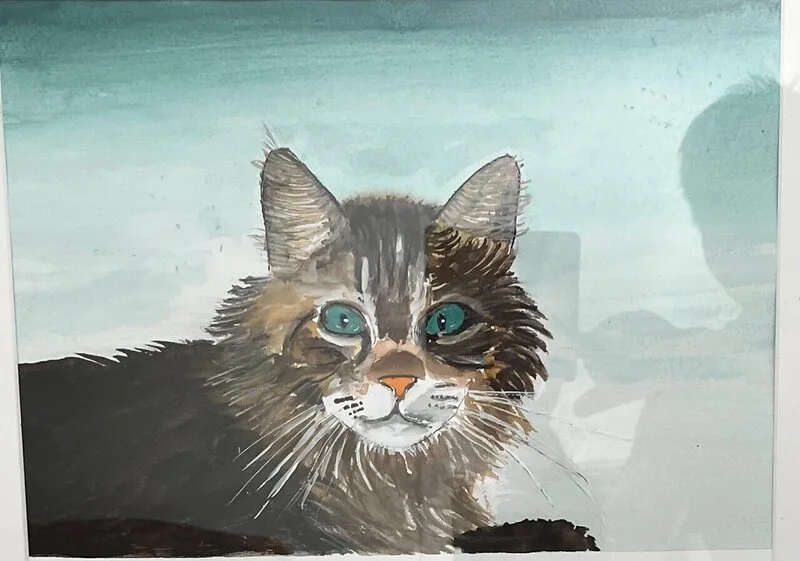 Akvarell Katt av Bengt Uusitalo