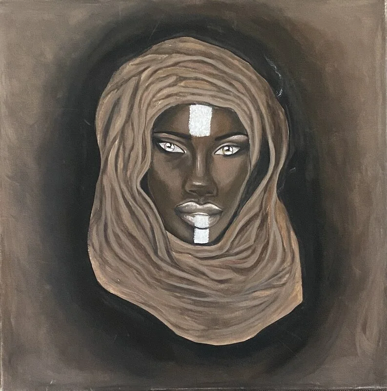 Akrylmålning Hijabi av Martina Persic