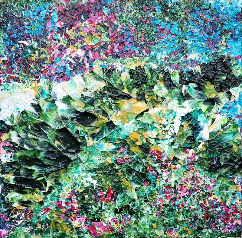 Akrylmålning Utan titel av Carina Bromark