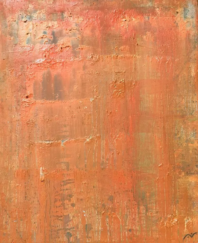 Oljemålning World of Orange av Cornelia Gullberg