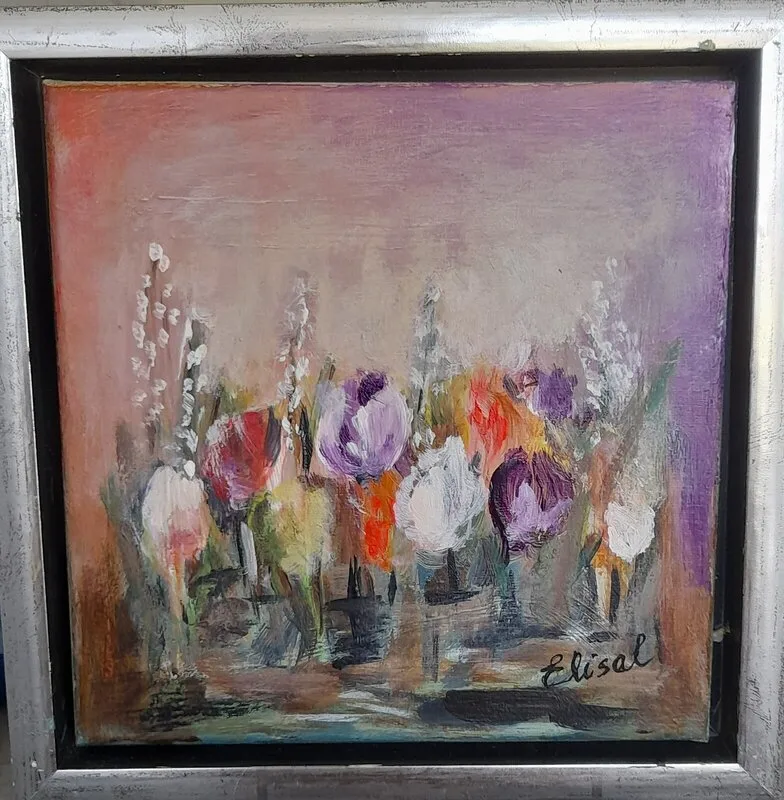 Akrylmålning Vårkänslor av Elisabeth Salomonsson