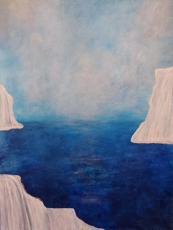 Akrylmålning Arctic av Eva Arvidsson