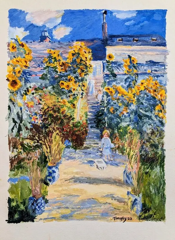 Studie av Claude Monet av Timofey Makoveychuk