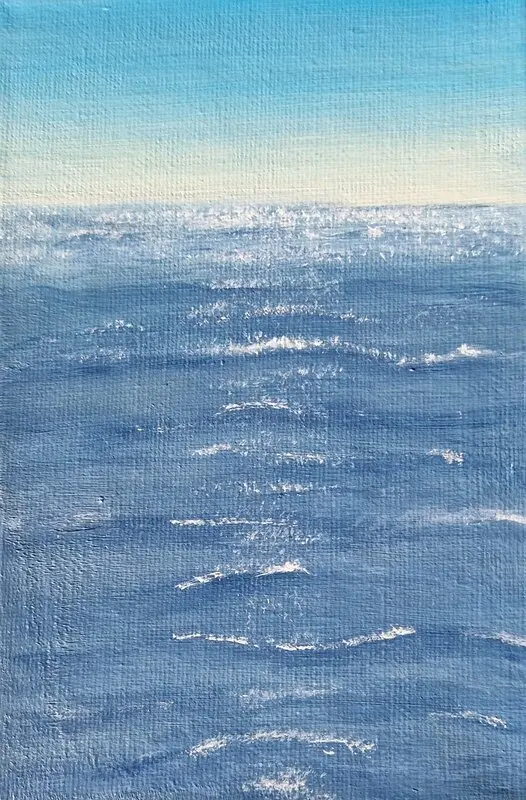 Akrylmålning Mindful av Pia K. Egeriis