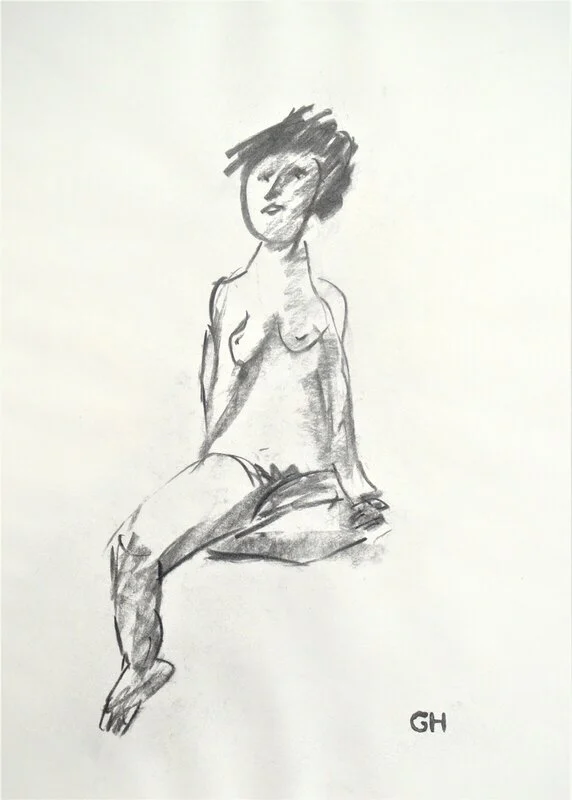 "Study G8 - II"  -  Charcoal sketch av Gerhard Hofman