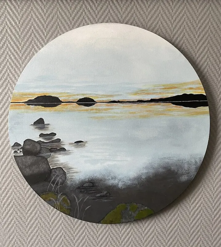 Akrylmålning Sunset av Anneli Bendius