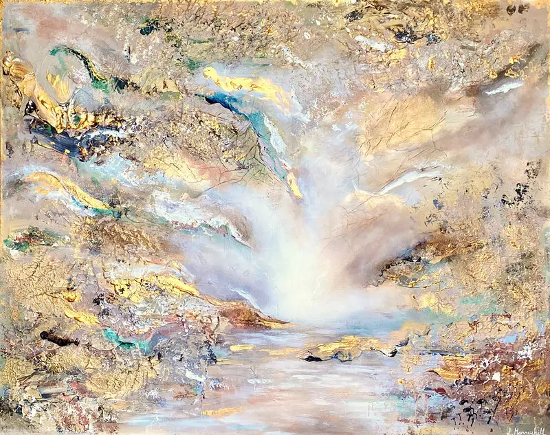 Akrylmålning September av Lizette Mannerhill