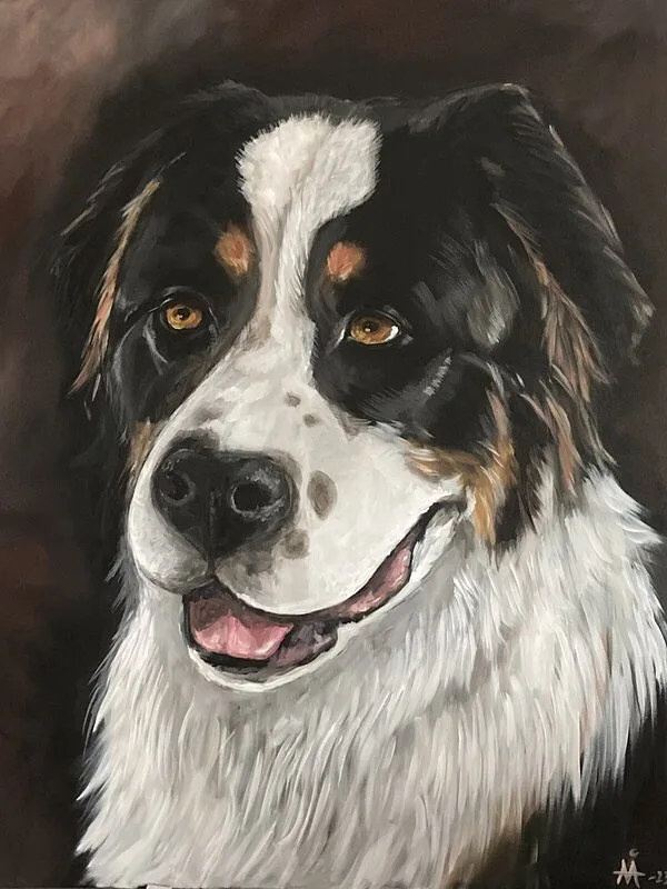 Akrylmålning Luigi-23 av Anna Ånelöf