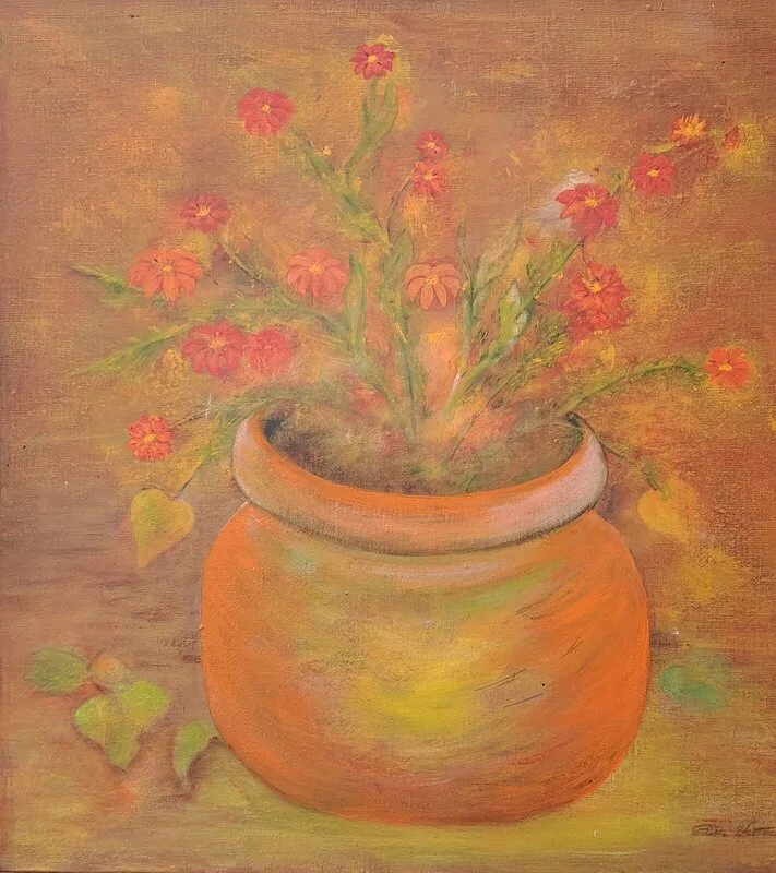 Akrylmålning Nr 19        Utan titel av Edith Wetteus