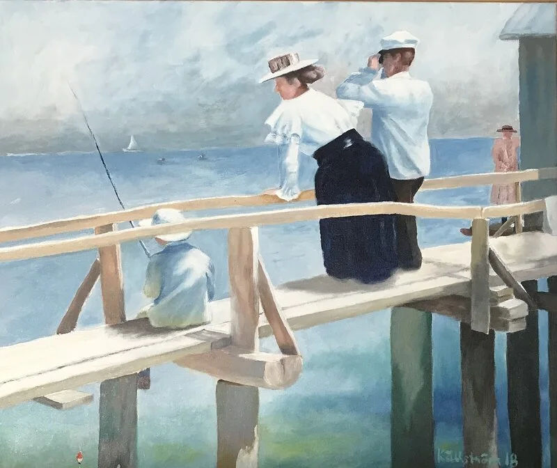Akrylmålning The bridge av Bernt Källström