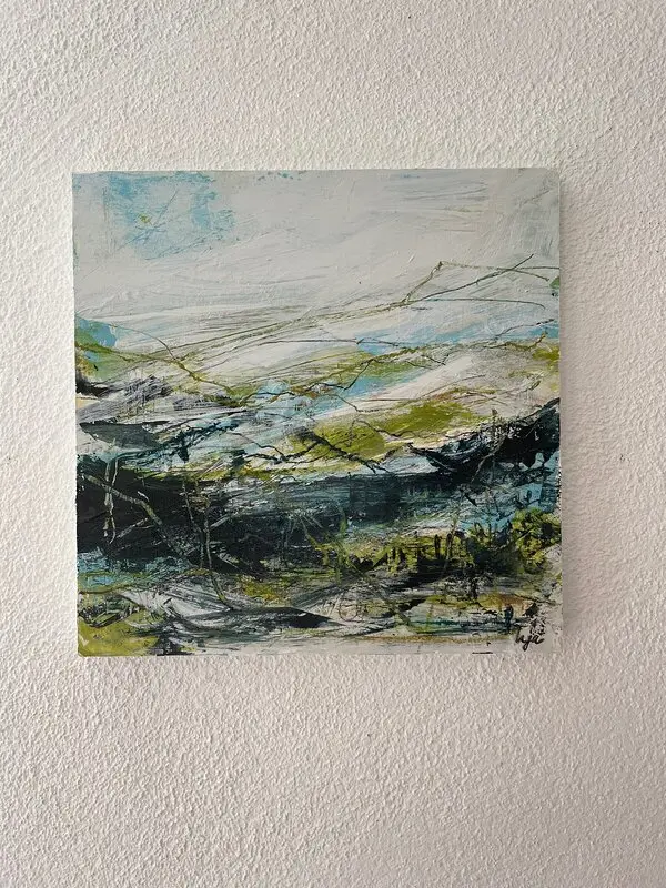 Akrylmålning Böljande av Kristina Jarelius