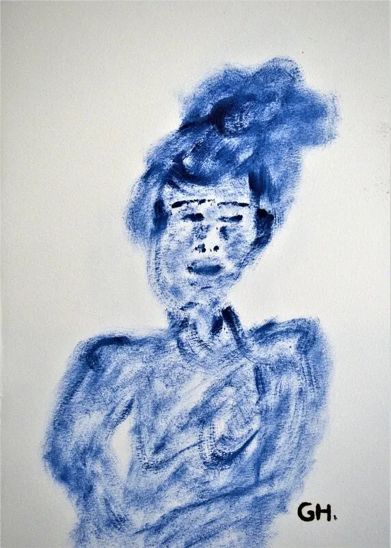 Oljemålning "Study  G3 - VII"  -  Oil painting av Gerhard Hofman
