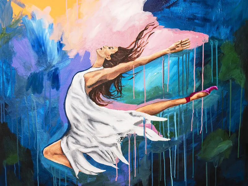 Akrylmålning Hope av Sofia Jonsson