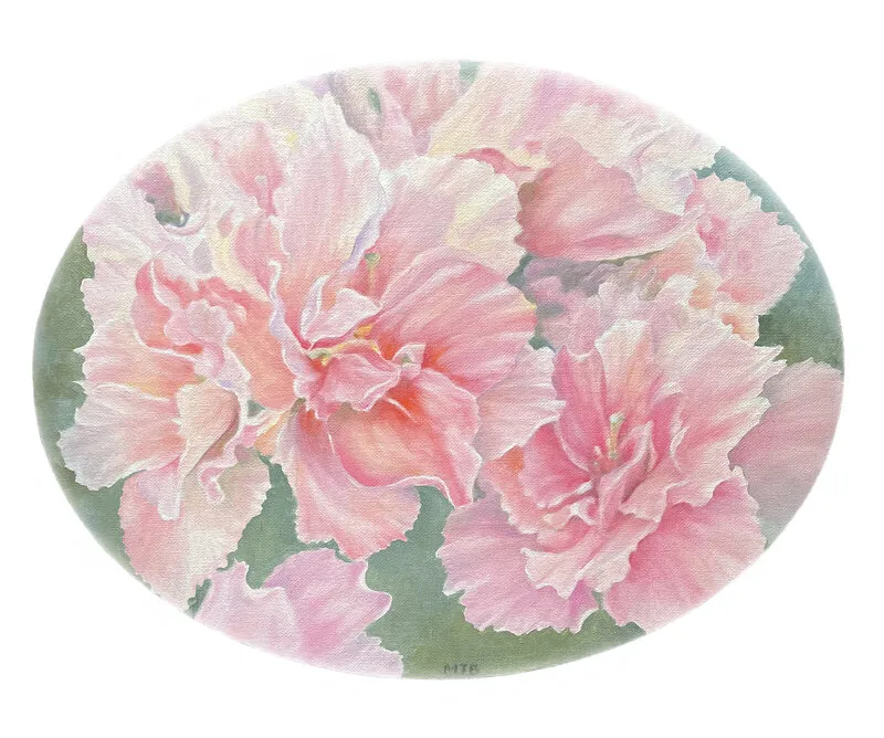 Oljemålning Azalea av Maud Thilén Bengtsson