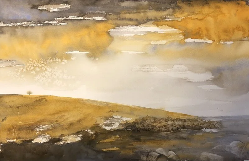 Akvarell av Delina Drevstad